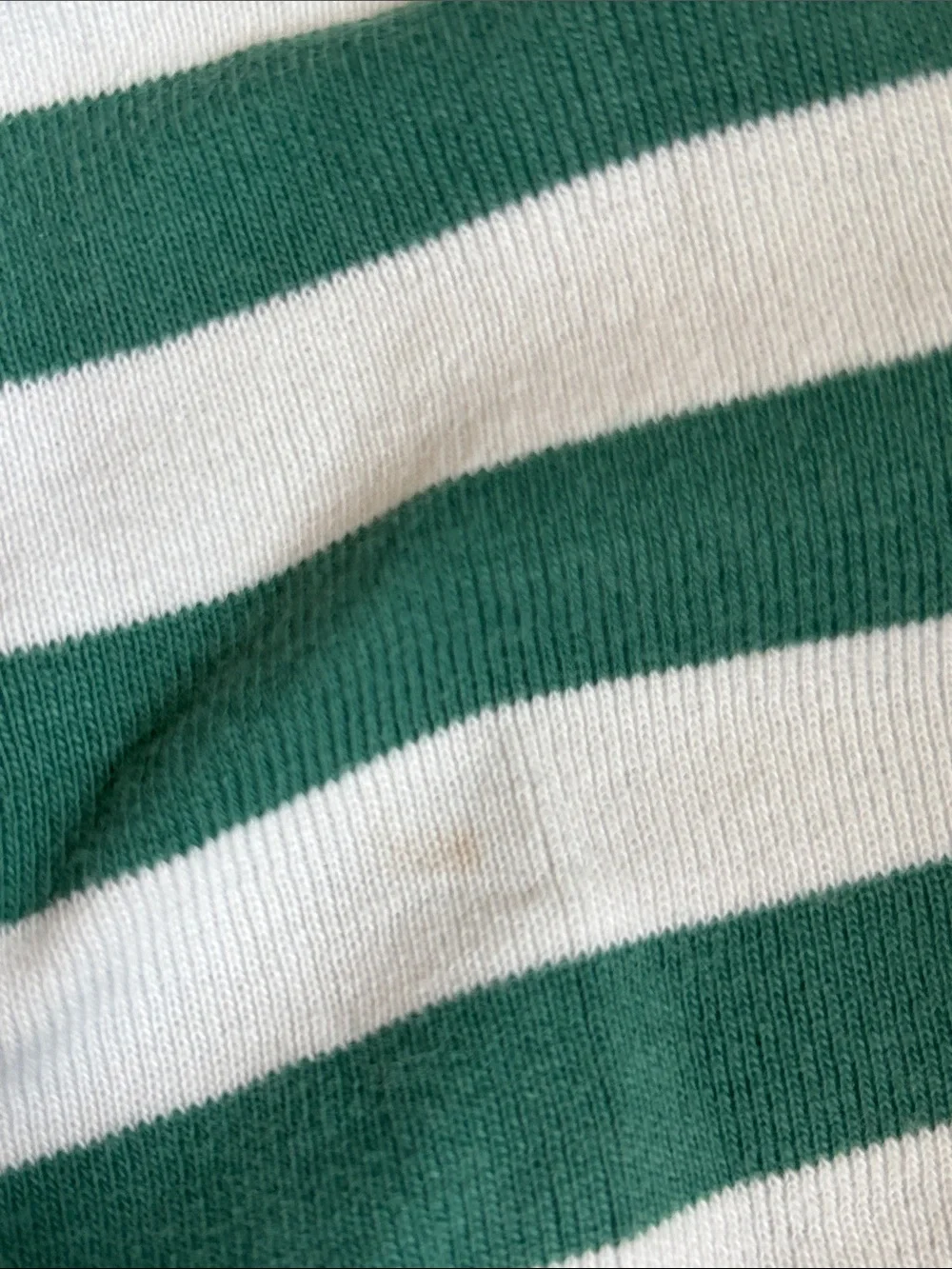 Hanna Andersson Organic Cotton Green Striped Short-Sleeve Pajama Set sz 6-7/ 120
